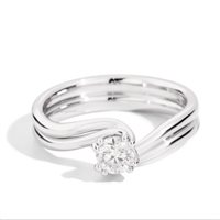 Anello Recarlo Donna in Oro bianco Diamante 0.24 Ct R61SO001/B020-13/1 - R61SO001/B020-13/1